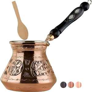 Cafetera Turca Clásica de Cobre, Dallah Ibrik, Cafetera Árabe para Espresso, Hecha a Mano, Tradicional, Regalo para Amantes del Café - Product Image 2