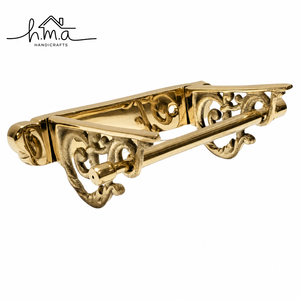 Antique <b>Gold</b> Brass Toilet Paper Holder Rectangular <b>Shelf</b> Design Wall Mounted Bathroom Tissue Roll Holder Vintage Scroll <b>Bracket</b> - Product Image 1