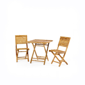 Bamboo Garden Set Chairs and <b>Table</b> with Cushion High Quality Vietnamese Bamboo Furniture Set Bar for Home Resort - Product Image 1