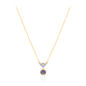 GLEAMORA ENTERPRISE Pendentif Cœur en Or Jaune avec Diamant de Laboratoire Taille Brillant pour Femme, Tendance, 14K, 2.2g, Couleur H, Idéal au Quotidien - Product Image 1