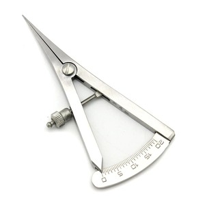 Calibrador de Odontología Quirúrgica Ametrina, Instrumento Médico Quirúrgico de Acero Inoxidable con Cabezal Curvo y Recto, Regla Dental con Escala - Product Image 6