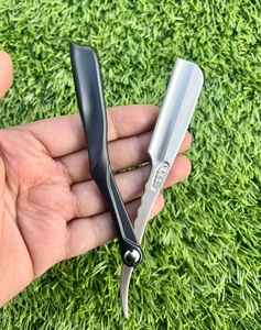 Maquinilla de Afeitar Plegable de Seguridad Profesional de Acero Inoxidable de un Solo Filo de Alta Calidad para Hombres, Afeitado de Precisión para Cara y Cuerpo con Cuchillas de un Solo Filo - Product Image 1