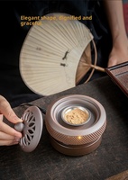Brûleur d'encens électronique en céramique avec réglage de température programmé, décor parfumé écologique pour la maison, idéal pour la saison automnale