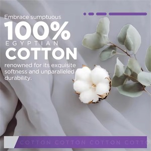 Customized High Quality Breathable Waterproof Durable Cotton Solid Hotel <b>Flat</b> Fitted Sheet Set with <b>Pillow</b> Cases - Product Image 6