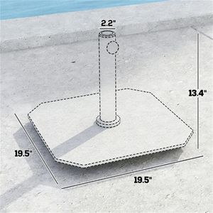 Base e Supporto per Ombrellone da Patio per Terrazze - Accessorio Premium per Arredamento Esterno - Product Image 6