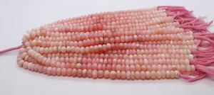 Perles rondes lisses en opale rose naturelle ombrée AAA, 8-9 mm, perles en opale rose de 8 pouces, perles rondes ombrées en opale rose pour bijoux - Product Image 4