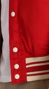 เสื้อแจ็คเก็ตเบสบอลสไตล์วินเทจสำหรับผู้ชาย ออกแบบเองได้ ผ้าฝ้ายปักลายด้านหน้า ระบายอากาศได้ดี แห้งเร็ว สไตล์ไฮสตรีท - Product Image 4