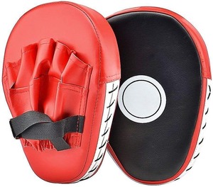 Pad de frappe en PU rouge avec sangle noire pour l'entraînement, conception durable, utilisation toutes saisons - Product Image 1