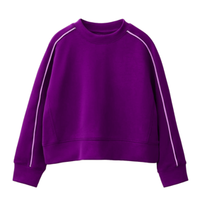 เสื้อสเวตเชิ้ตคอกลม แขนยาว ทรงหลวม สีพื้น ผ้าถัก ยูนิเซ็กส์ ความยาวครอป สไตล์ลำลอง สำหรับฤดูใบไม้ร่วง - Product Image 6