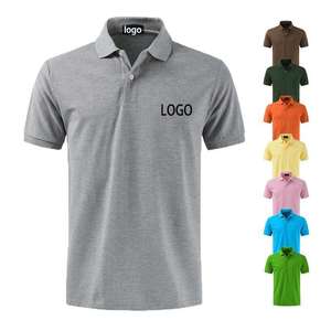 เสื้อโปโลชาย แขนสั้น ออกแบบโลโก้ได้ตามต้องการ เสื้อยืดโปโลลำลองสำหรับผู้ชาย - Product Image 1