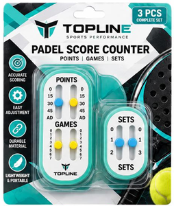 ชุดอุปกรณ์นับคะแนนเทนนิสแบบพกพา Topline Padel Score Counter 3 ชิ้น ทำจากพลาสติก - Product Image 1