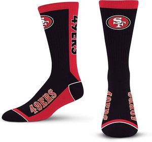 ถุงเท้าทีม NFL แอริโซนา คาร์ดินัลส์ สีแดงเลือดหมู-ดำ โพลีเอสเตอร์ ปักลายมาสคอต ทนทาน เหมาะสำหรับทีมเบสบอล - Product Image 3