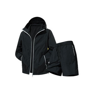 ชุดวิ่งออกกำลังกายสำหรับผู้ชายรุ่นใหม่ปี 2026 ขายส่ง เสื้อแจ็คเก็ตแทรคสูทน้ำหนักเบาพร้อมกางเกงขาสั้น สำหรับวิ่งกลางแจ้ง - Product Image 6