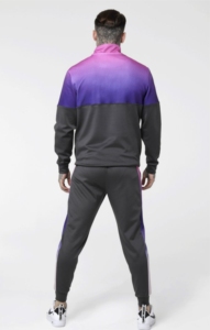 <b>Men</b> Gradient Color Tracksuit Full Sleeve <b>Half</b>-<b>Zip</b> <b>Jacket</b> & Trousers Sporty Style Quick Dry Polyester 2 Pieces Set Winter Wear - Product Image 5