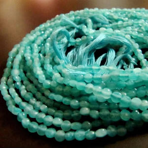 Perles de Amazonite Naturelle Russe Facettées en Forme de Pièce de Monnaie, Taille Micro Précise de 4 mm, Fil de 13 Pouces de Long - Product Image 5