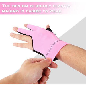 Guante de Billar de 3 Dedos para Mano Izquierda, Duradero, con Doble Costura, para Snooker, Tamaños Populares para Hombres y Mujeres - Product Image 4