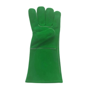 Gants de soudure en cuir personnalisables avec logo, haute performance, résistance à la chaleur élevée, certifiés CE, pour travaux lourds et sécurité. - Product Image 4