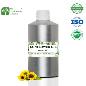 Huile de tournesol |   Pressé à froid et non raffiné |   Huile de qualité cosmétique pour la peau, les cheveux et la fabrication de savon - Product Image 5
