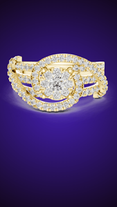 Sames jewels 14K Moissanite/Cubic Zirconia/ CVD Lab crecido 14K/18K/22K/925 Anillos de plata para anillos de compromiso de diamantes hechos a medida - Product Image 4