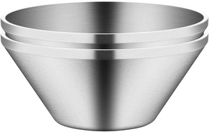 Bol en acier inoxydable de qualité supérieure pour la cuisine, les restaurants, les hôtels, le service, le mélange, la préparation des salades, vaisselle durable, utilisation alimentaire, vente en gros - Product Image 6