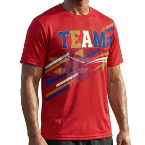 Camiseta de Alta Calidad al por Mayor, Cuello Redondo, Manga Corta, Talla Grande para Hombre, 100% Algodón, Transpirable, de Secado Rápido - Product Image 3