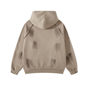 Sweat-shirt à capuche oversize pour femme, coupe personnalisée, coupe-vent, effet vieilli, délavé vintage, style streetwear, personnalisable - Product Image 2