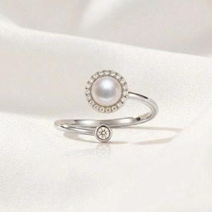 Anillo Giratorio Ovalado con Halo en Oro Amarillo, Blanco y Rosa de 14K con Diamantes Certificados por IGI y Claridad VVS para Mujer - Product Image 2