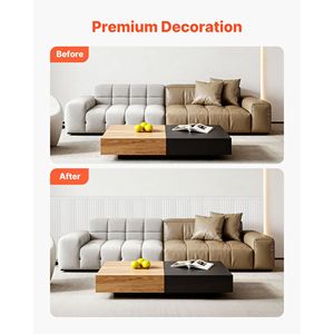 Kit de moulures murales pour la maison, panneaux de lambris en polystyrène légers et peignables, faciles à installer, pour moulures décoratives larges et étroites - Product Image 3
