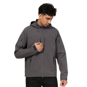 Chaqueta de Trabajo Estilo Safari para Hombre, Color Verde Oliva, con Capucha, Resistente al Viento, Cierre de Cremallera y Múltiples Bolsillos, Corte Regular, para Invierno - Product Image 4