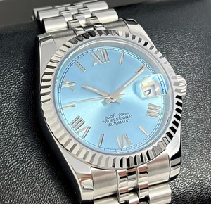 Reloj de Buceo Personalizado Dayjusts, Plateado, Azul Hielo, Movimiento SEIKO, 36, 39, 41 mm, Correa de Acero Inoxidable, Resistente al Agua, Analógico - Product Image 1