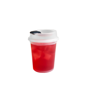 12oz <b>Reusable</b> <b>Cup</b> Tumbler 340ml With Silicone Stopper BPA Free Plastic Coffee Drinkware For Home Office Cafe Customized - Product Image 5