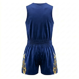Conjunto de Ropa de Lucha MMA para Hombre con Estampado de Fénix Dorado, Uniforme de Artes Marciales de una Pieza de Poliéster de Secado Rápido - Product Image 2