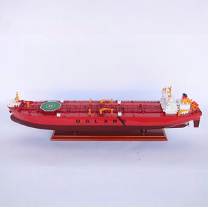 EVITA OIL TANKER - Maqueta de Madera Hecha a Mano del Buque de Carga Comercial Noruego - Product Image 1
