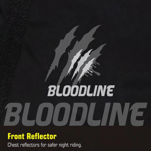 Veste coupe-vent noire à manches longues pour homme BLOODLINE, vêtements d'extérieur toutes saisons - Product Image 3