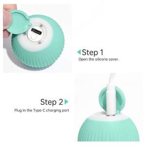 Balle de jeu interactive rotative automatique pour chat, jouet pour animaux de compagnie pour la mouvement et le plaisir - Product Image 5