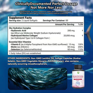 Gélules de collagène OEM/ODM avec acide hyaluronique, vitamine E et biotine pour l'hydratation de la peau, le soutien articulaire et la beauté - Product Image 2