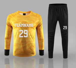 เสื้อผู้รักษาประตูฟุตบอลดีไซน์ใหม่ พิมพ์ลายดิจิทัล ชุดกรรมการฟุตบอลชาย ชื่อทีมสั่งทำได้ น้ำหนักเบา - Product Image 4