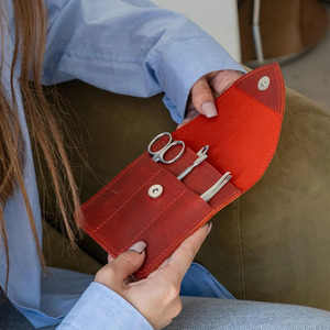 Bolsa de Almacenamiento de Cuero de Alta Calidad para Herramientas de Uñas, Bolsa Resistente para Herramientas de Construcción con Presilla para Cinturón, Proveedor Mayorista con Logotipo ODM en Venta - Product Image 4