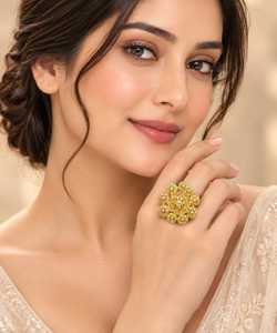 Wholesale 14K18K24K Micron Gold African Fashion <b>Rings</b> Traditional Dubai Style & Turkish Bridal Forming <b>Finger</b> <b>Rings</b> Oro Joyeria - Product Image 2