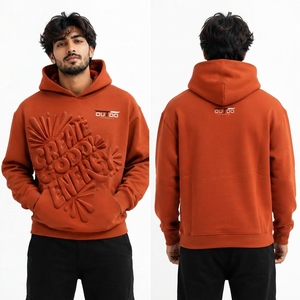 Sweat à capuche premium pour homme avec impression en relief 3D, doublure en polaire chaude, coupe décontractée, designs personnalisés, idéal pour la mode - Product Image 6