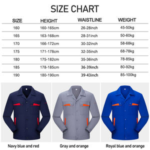 Combinaison de travail pour homme, vêtements de travail de sécurité personnalisés, uniforme avec logo, vêtements de travail à manches longues - Product Image 2