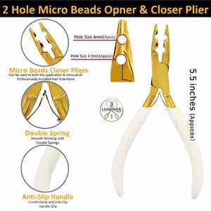 Pinzas para Extensiones de Cabello con Punta Plana para Extensiones de Queratina Pre-Adheridas por Fusión - Product Image 6