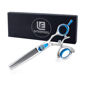 Tijeras de Entresacar para Barbería Personalizables OEM, 30 Dientes, Punta Afilada, Acero Inoxidable 4Cr13 de Alta Calidad, Mango Giratorio para Diestros - Product Image 6