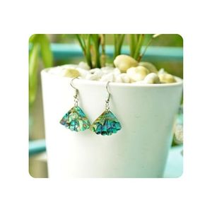 Boucles d'oreilles tendance 2026 style sirène coquillage, légères et imposantes, pour femme, style bohème océanique - Product Image 2