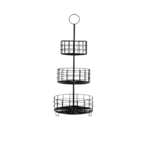 Nouvelle corbeille de rangement en fil de fer pour comptoir de cuisine, étagère à fruits et légumes à 3 niveaux, durable, taille et forme personnalisables - Product Image 4