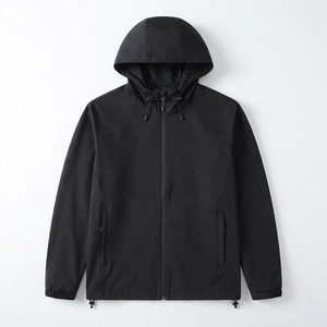 Men's Canvas Hooded Windbreaker <b>Jacket</b> <b>Waterproof</b> Outdoor Autumn Casual Zipper <b>Jacket</b> OEM Wholesale Manufacturer - Product Image 6