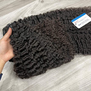 Extensions de cheveux bouclés birmanes à la vapeur, qualité double drawn, 100 % cheveux humains vietnamiens, sans nœuds, sans perte, prix de gros - Product Image 5