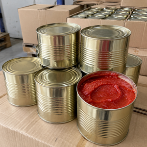 Concentrado de tomate de alto contenido de sólidos al 30% Brix, pasta de tomate enlatada en envases de hojalata a granel para procesamiento profesional de alimentos a granel. - Product Image 4