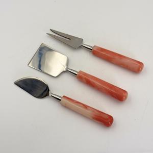 High Quality Resin Handle Cheese Slicer and <b>Knife</b> Set Stainless Steel with Mirror Polished for Cheese and Butter <b>Slice</b> for Home - Product Image 3