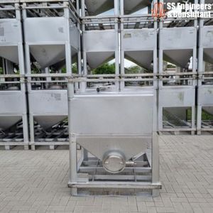 750 Litre Stainless Steel Transport Tank with Motor Engine Gear PLC | Hygienic Industrial Container (10722) - Product Image 3
